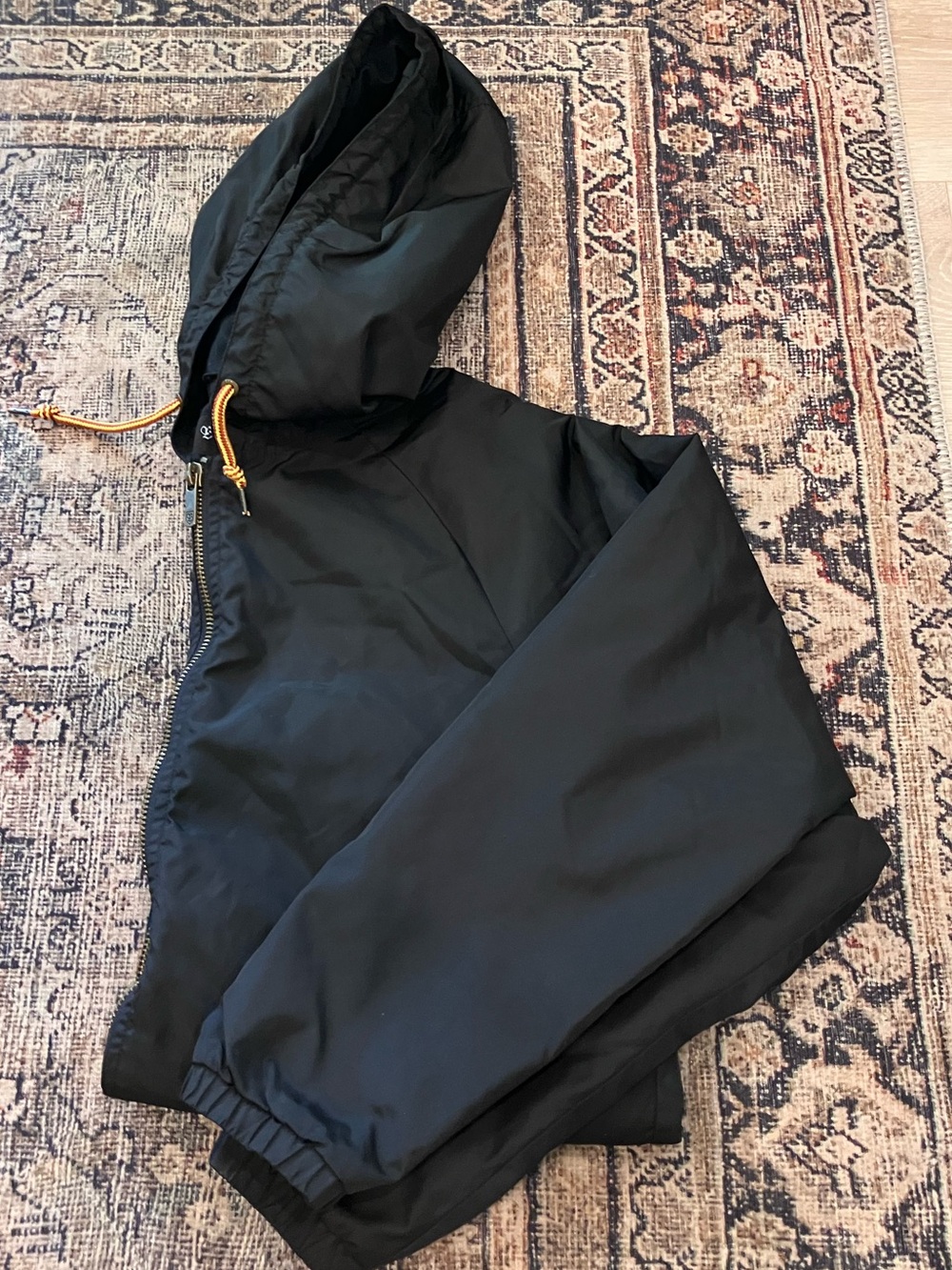 Brixton Black Hooded Raincoat